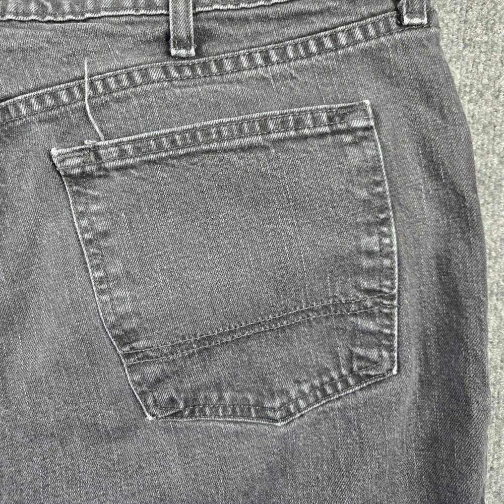 Arizona Jean Co Jeans Mens 44x30 Black Good Faded Straight Leg Denim